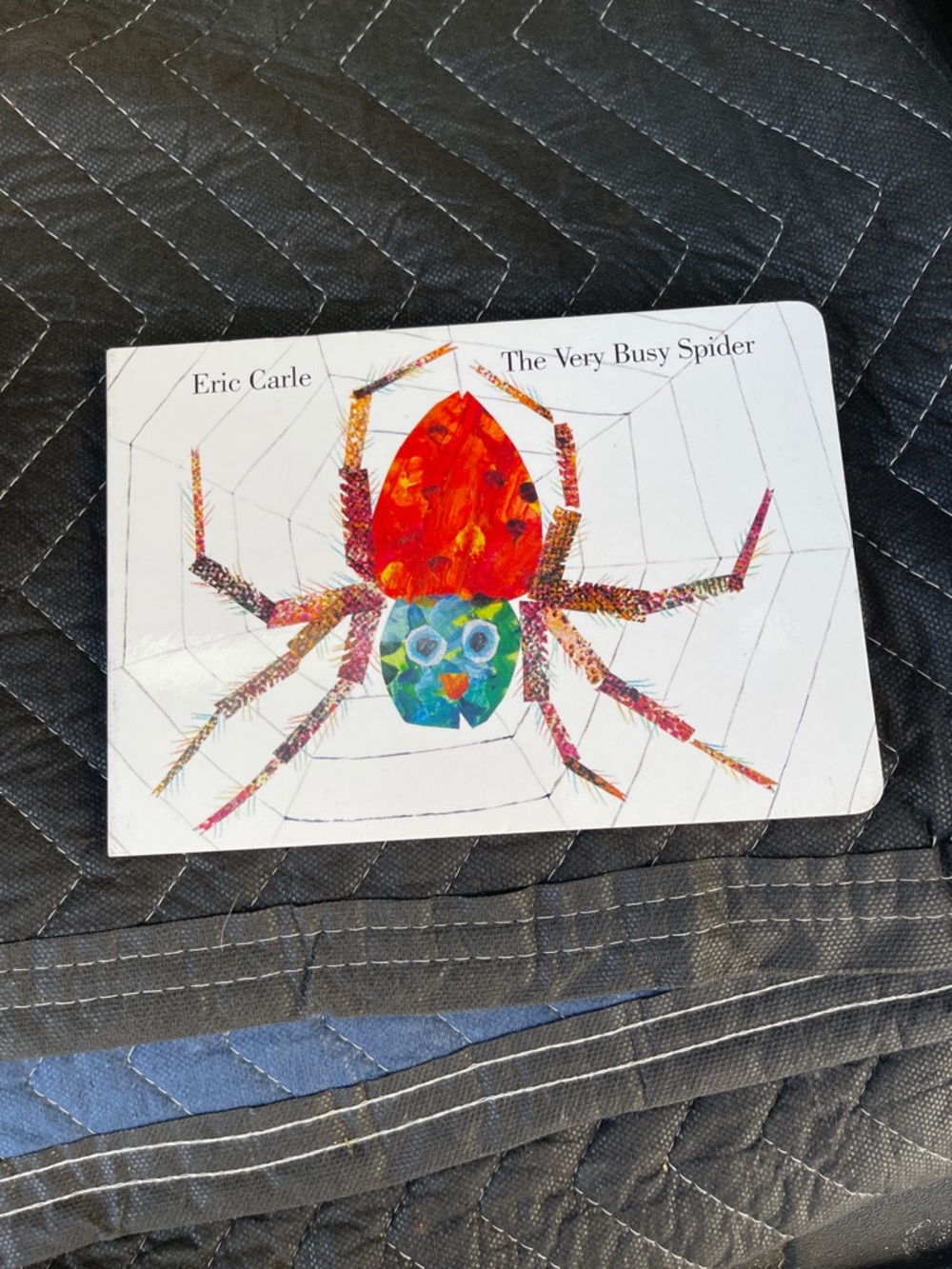 The Very Busy Spider Board Book - Eric Carle - Colorful Spider Illustration